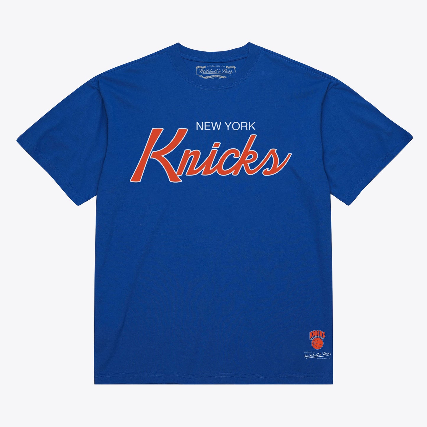 New York Knicks Mitchell & Ness Vintage Wordmark-Blue
