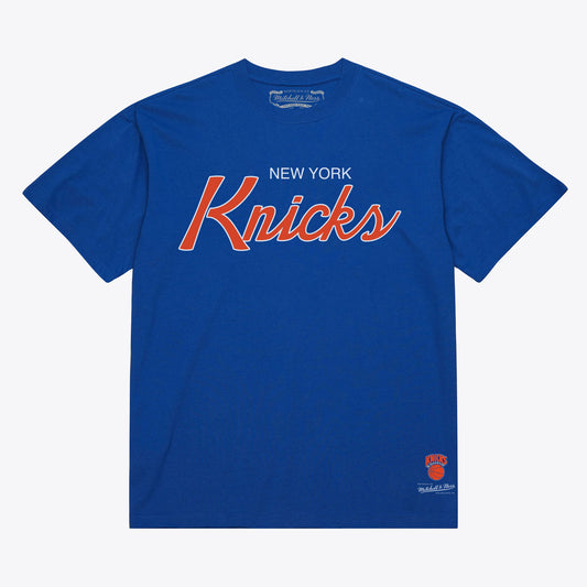 New York Knicks Mitchell & Ness Vintage Wordmark-Blue