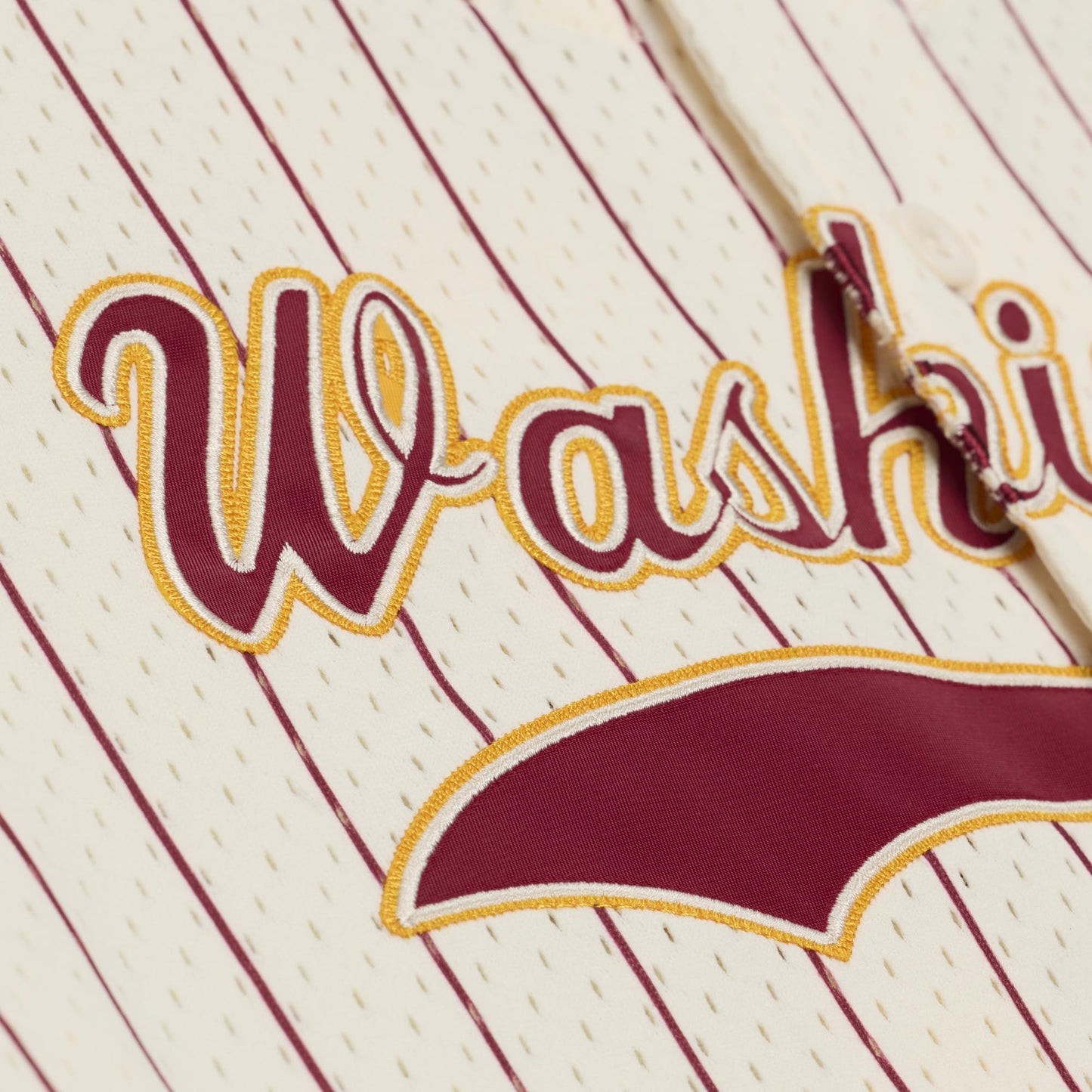 Washington Redskins Mitchell & Ness #21 Sean Taylor Mesh Full-Button Fashion Jersey- Cream