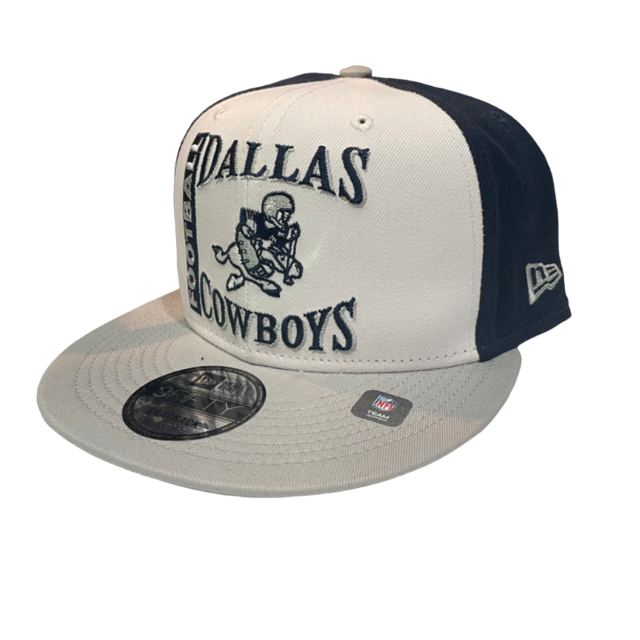 Dallas Cowboys New Era Retro Joe Sport White / Navy 9FIFTY Snap Back Hat