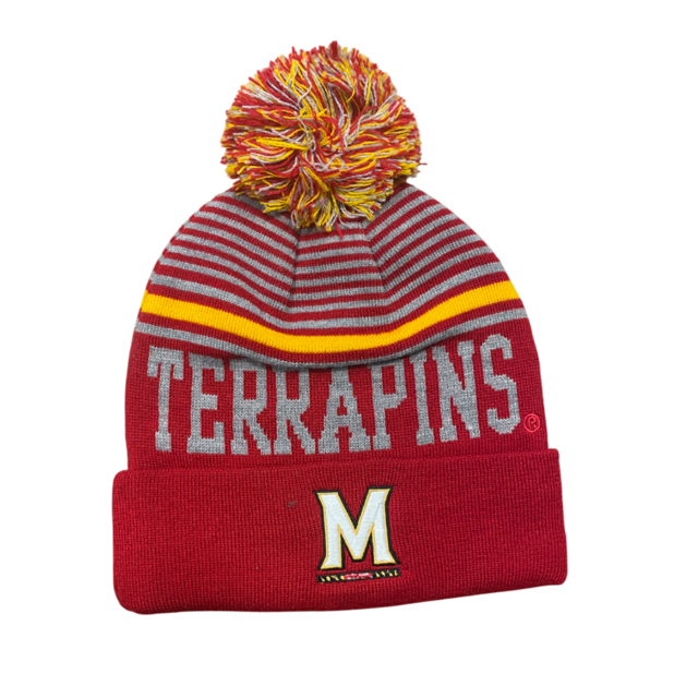 Maryland Terrapins Captivating Stripe Knit Hat