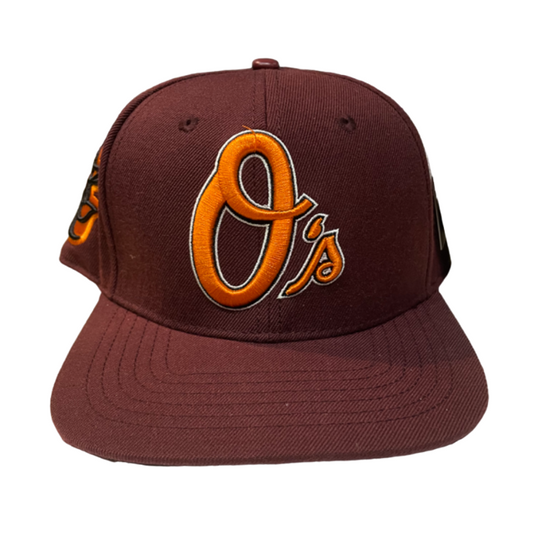 Baltimore Orioles Pro Standard Classic Logo Snapback- Wine