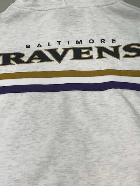 Baltimore Ravens Majestic Women's Victory Full Zip Hoodie- Gray