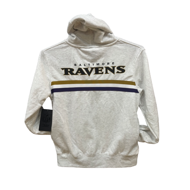 Baltimore Ravens Majestic Women's Victory Full Zip Hoodie- Gray