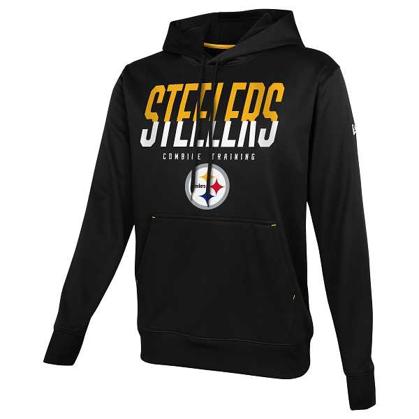 Pittsburgh Steelers Big Stage Pullover Hoodie Men's Sweat Tops - Black