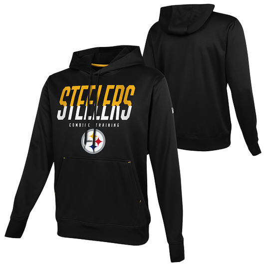 Pittsburgh Steelers Big Stage Pullover Hoodie Men's Sweat Tops - Black