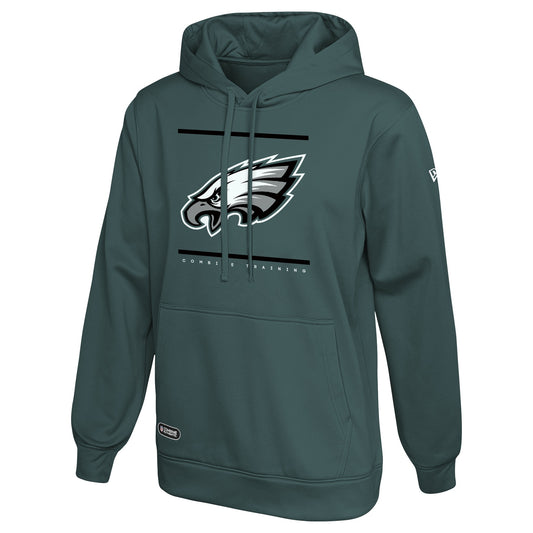 Philadelphia Eagles New Era Combine Split Defence Hoodie-Green