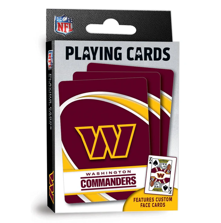 Washington Commanders MasterPieces Playing Cards 54-Card Deck