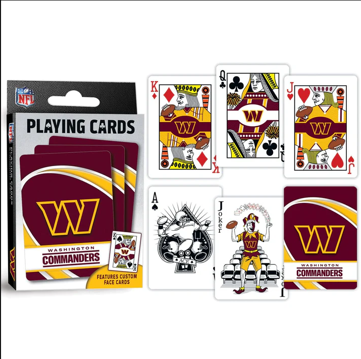 Washington Commanders MasterPieces Playing Cards 54-Card Deck