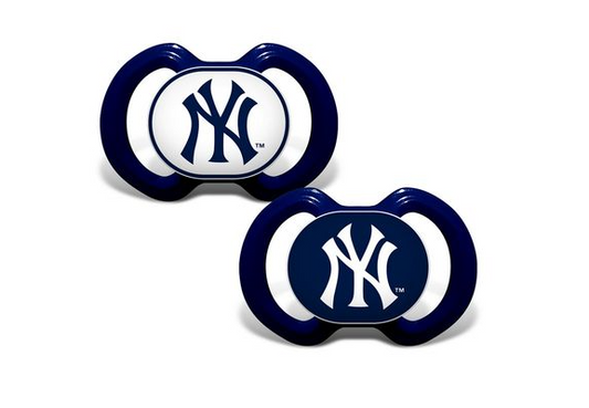 New York Yankees Baby Fanatic 2 Pack Pacifiers