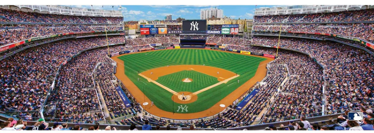 New York Yankees Masterpieces 1000 Piece Center View Panoramic Jigsaw Puzzle