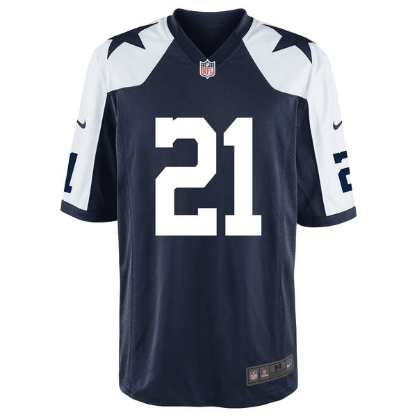 Ezekiel Elliott #21 Dallas Cowboys Nike Youth Throwback Game Jersey -Blue/White