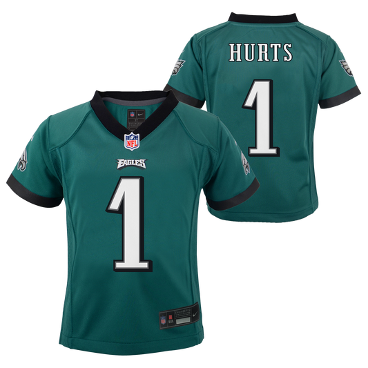 Philadelphia Eagles Nike # 1 Jalen Hurts Infant Game Jersey- Green