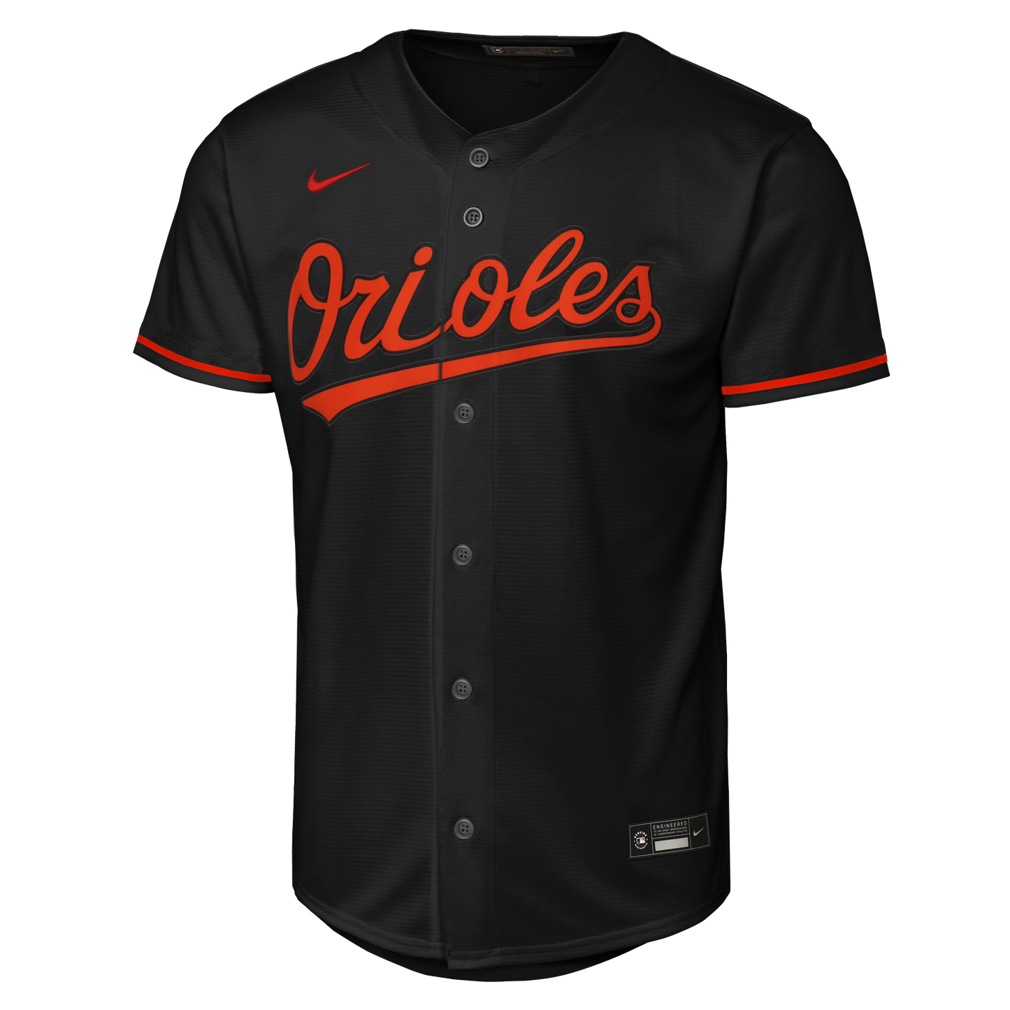Baltimore Orioles Nike # 7 Jackson Holliday Youth Alternate Black Jersey