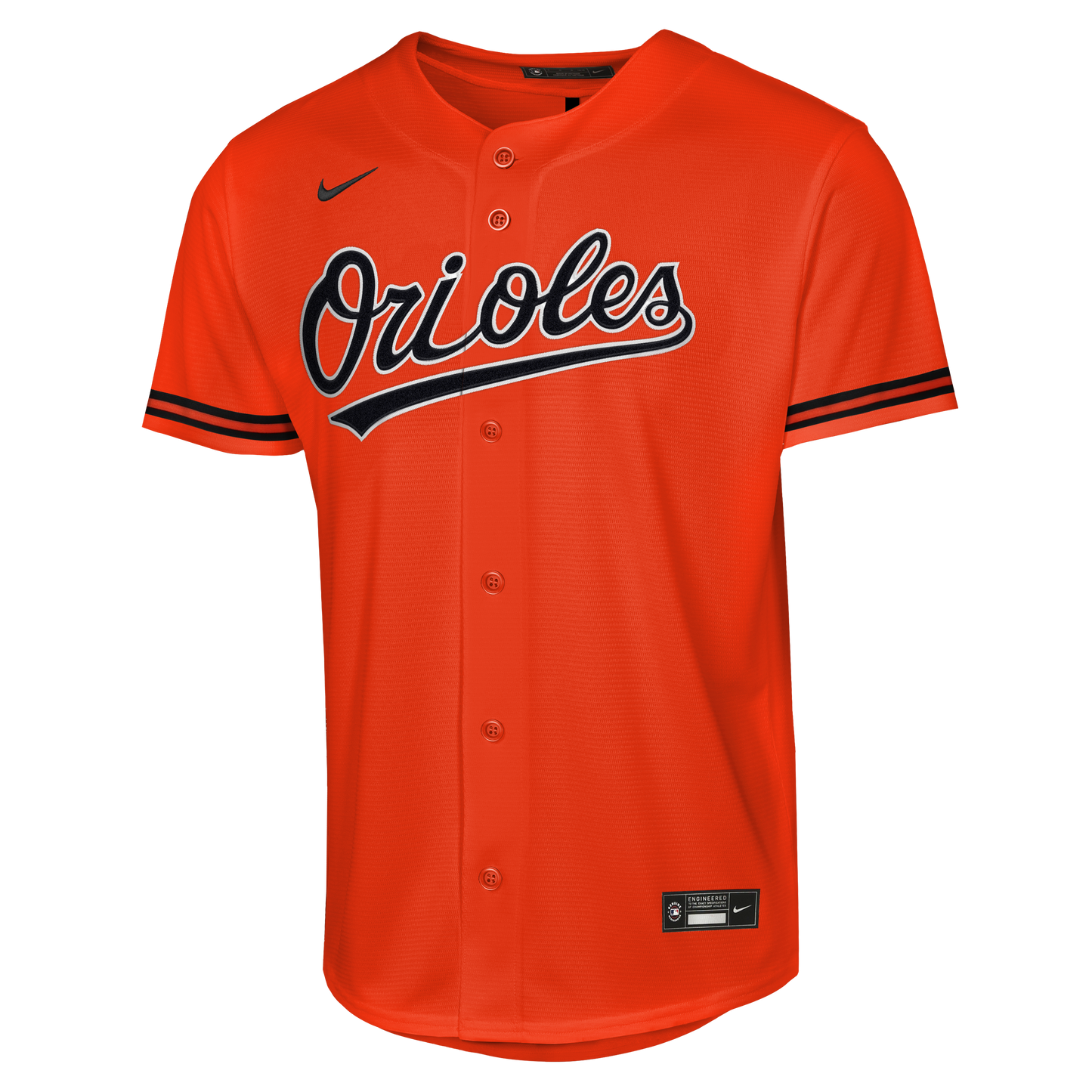Baltimore Orioles Nike # 7 Jackson Holliday Youth Alternate Orange Jersey