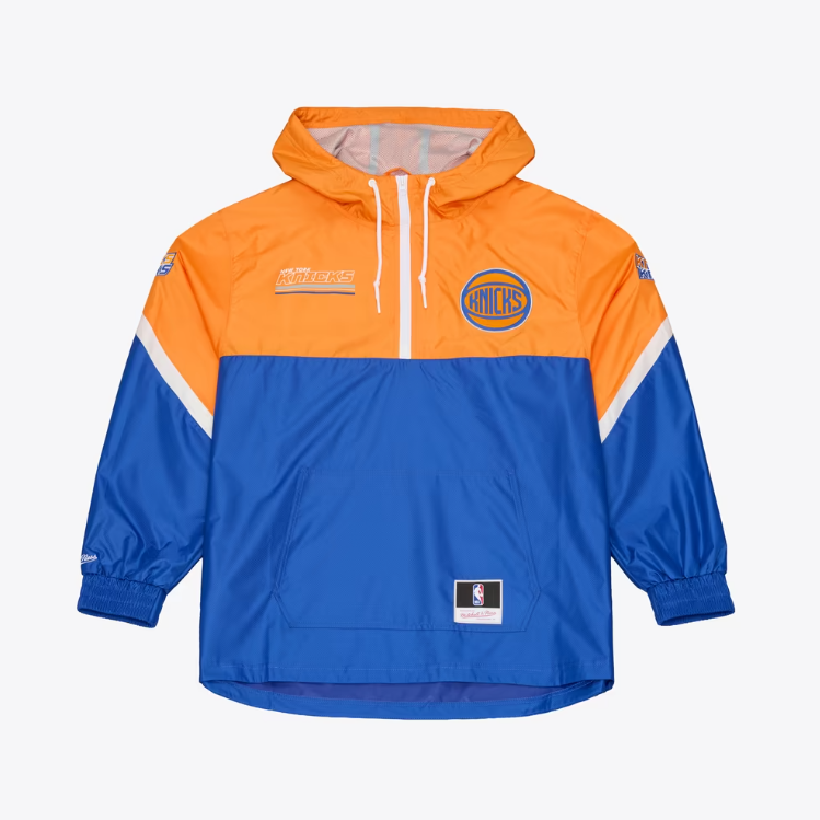 New York Knicks Mitchell & Ness Triple Check Full Zip Windbreaker