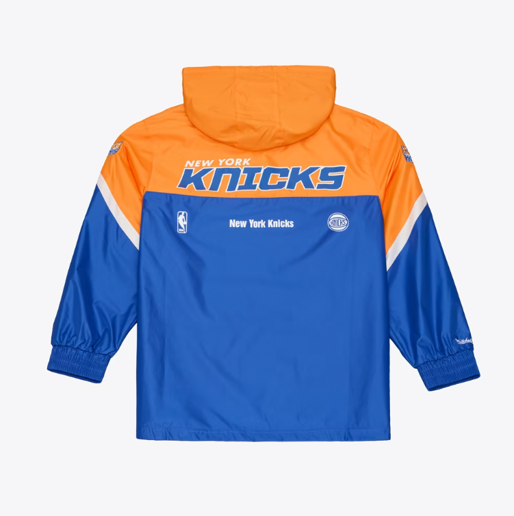 New York Knicks Mitchell & Ness Triple Check Full Zip Windbreaker