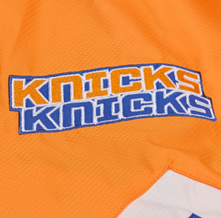 New York Knicks Mitchell & Ness Triple Check Full Zip Windbreaker