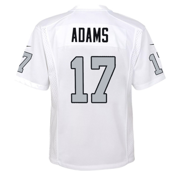 Las Vegas Raiders Nike #17 Davante Adams Color Rush Youth Jersey - White