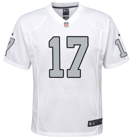 Las Vegas Raiders Nike #17 Davante Adams Color Rush Youth Jersey - White