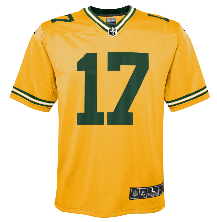 Green Bay Packers Nike # Davante Adams Youth  Inverted Jersey