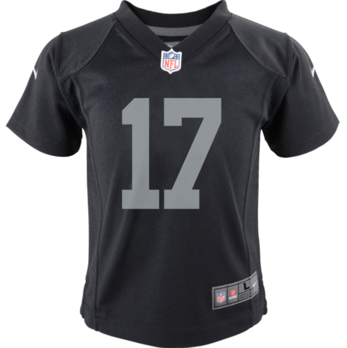 Las Vegas Raiders #17 Davante Adams Pre-School KIDS Nike Game Jersey- Black