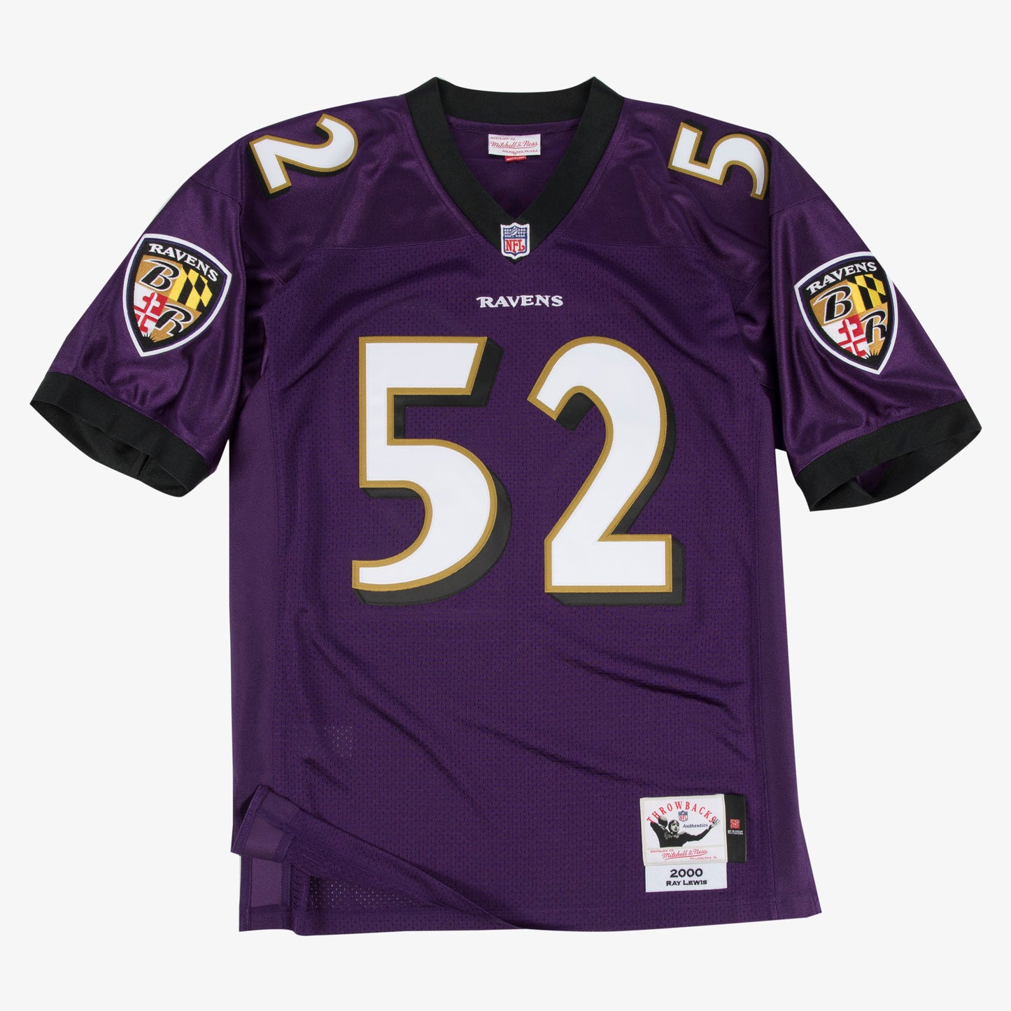 Baltimore Ravens Mitchell & Ness # 52 Ray Lewis Hall Of Fame Authentic Purple Jersey