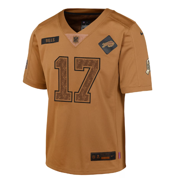 Buffalo Bills Nike Youth #17 Josh Allen Salute to Service Jersey