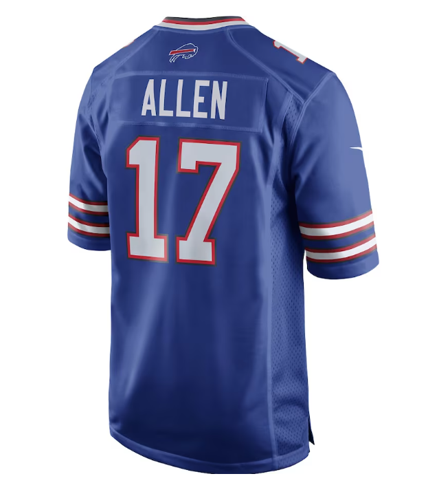 Buffalo Bills Nike #17 Josh Allen Royal Blue Mens Game Jersey