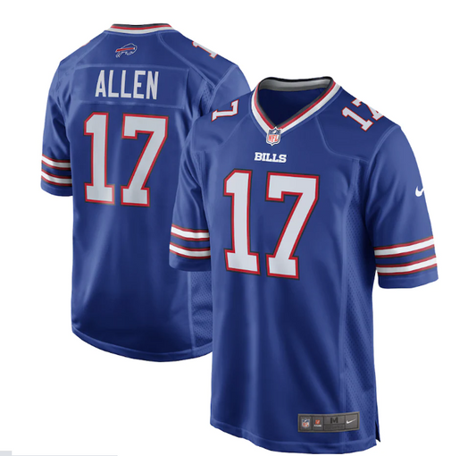 Buffalo Bills Nike #17 Josh Allen Royal Blue Mens Game Jersey
