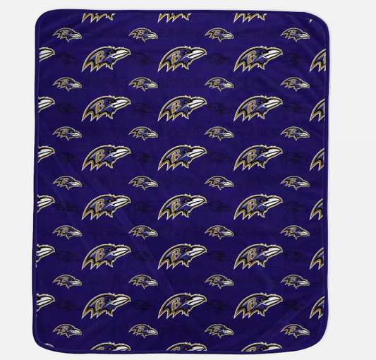 Baltimore Ravens Pegasus 50x 60 All Over Print Fleece Throw