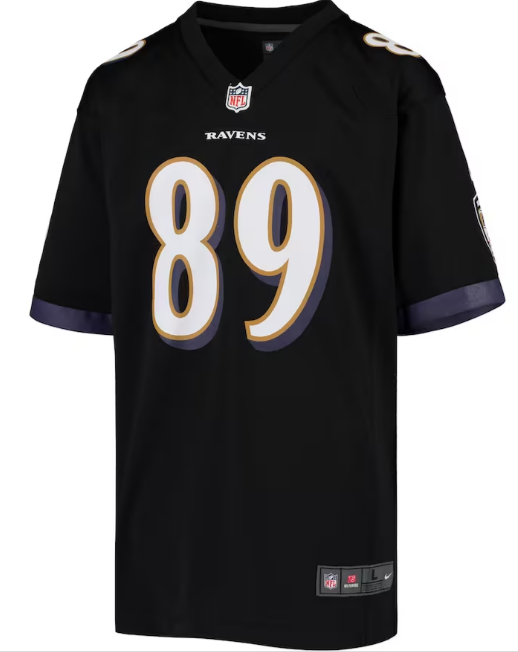 Baltimore Ravens #89 Mark Andrews Youth Nike Game Jersey- Black