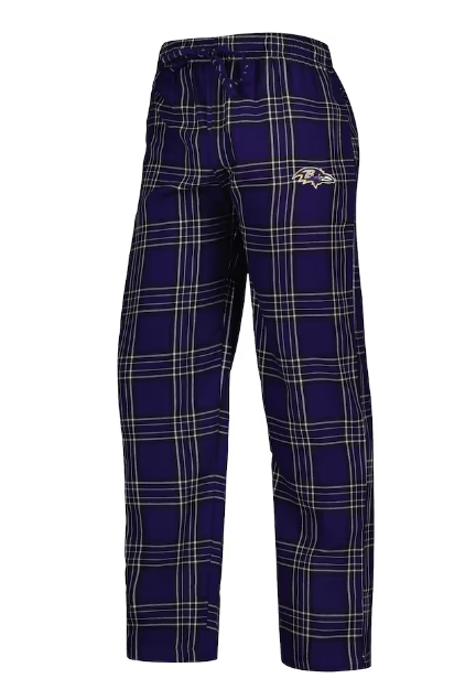 Baltimore Ravens Men's Badge Plaid Sleep Pants