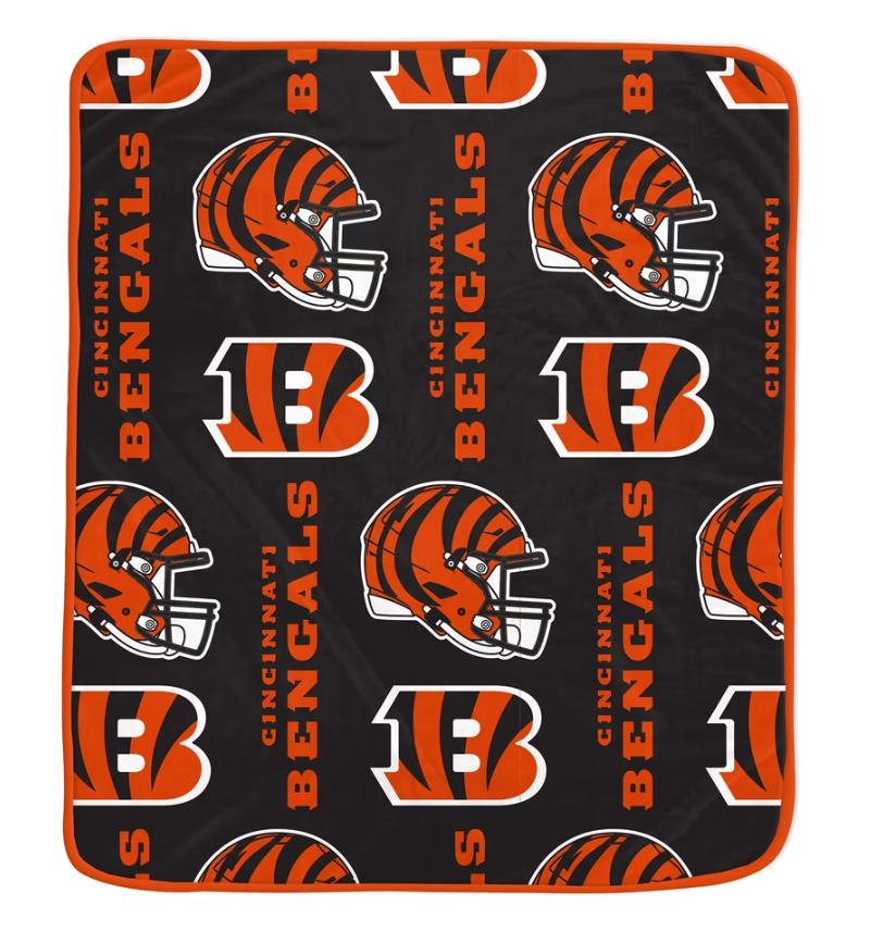 Cincinnati Bengals Pegasus Vintage Arch Ultra Soft 50" x 60" Blanket