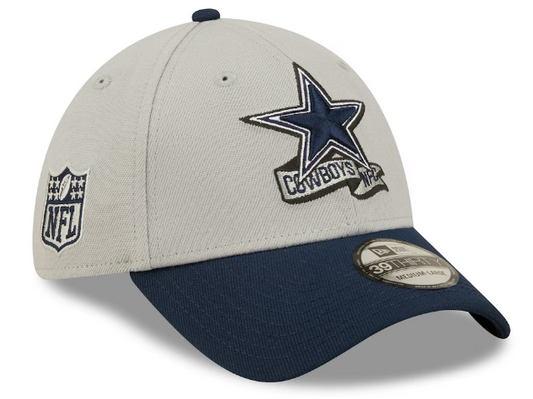 Dallas Cowboys New Era Sideline Banner Team Colors 39THIRTY Flex Hat - Gray
