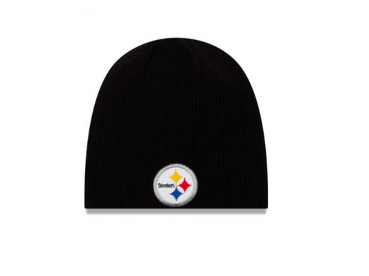 Pittsburgh Steelers Basic Cuffless Knit Hat-Black