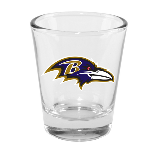 Baltimore Ravens 2 Oz Team Logo Shot Glass