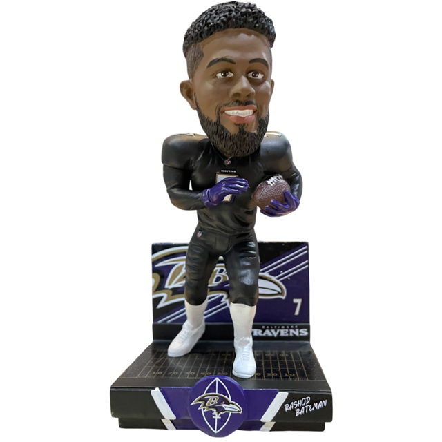 Baltimore Ravens Foco Highlight Rashod Bateman Bobblehead