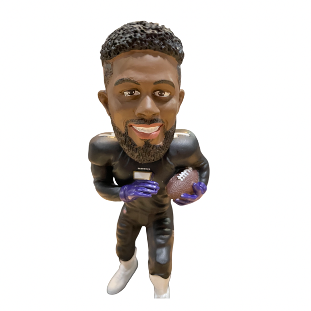 Baltimore Ravens Foco Highlight Rashod Bateman Bobblehead