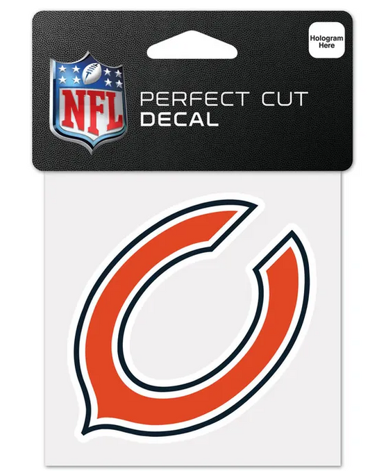 Chicago Bears Wincraft Logo 4X4 Perfect Cut Decal