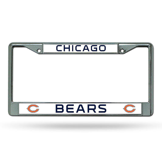 Chicago Bears Rico Industries 12" x 6" Black Metal License Plate Frame