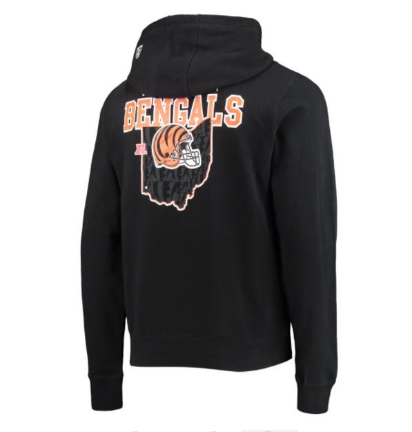 Cincinnati Bengals New Era State Pull Over Hoodie - Black