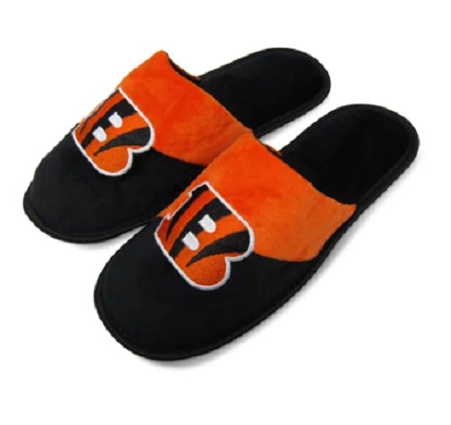 Cincinnati Bengals Mens Foco NFL Team Color Block Slippers
