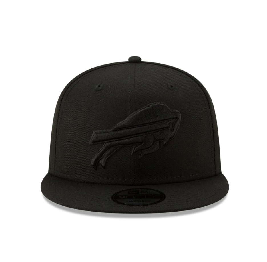 Buffalo Bills New Era Black & Black 9Fifty Snapback Hat