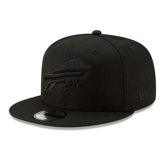 Buffalo Bills New Era Black & Black 9Fifty Snapback Hat