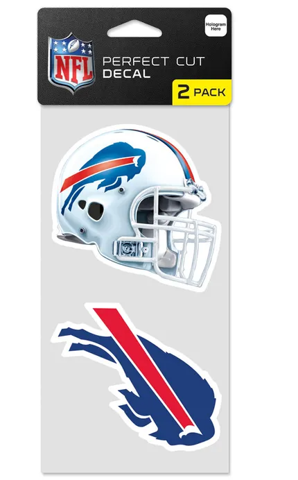 Buffalo Bills Wincraft Perfect Cut Decal 4x4 Set of Two