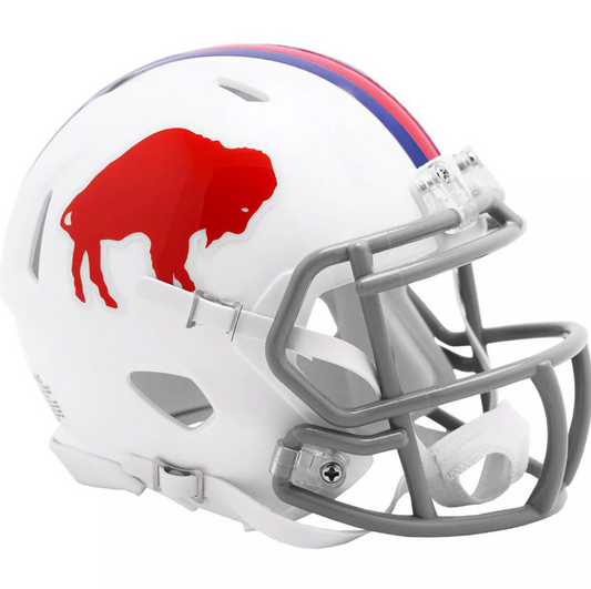 Buffalo Bills Riddell 1965-73 Throwback White Speed Mini Helmet