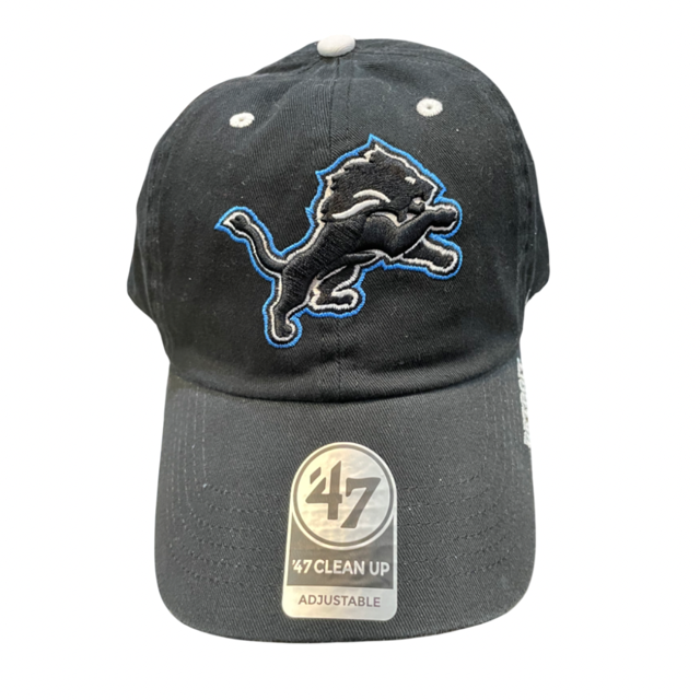 Detroit Lions '47 Black  Clean Up Hat