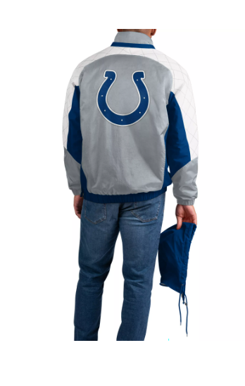 Indianapolis Colts Starter Body Check 1/2 Zip Pullover Mens Jacket