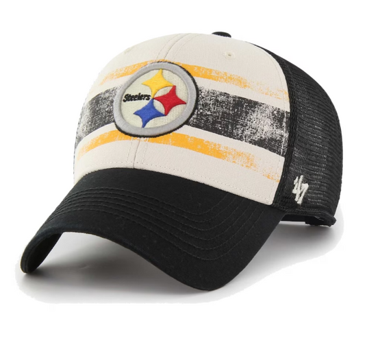 Pittsburgh Steelers '47 Breakout MVP Trucker Adjustable Hat Cream